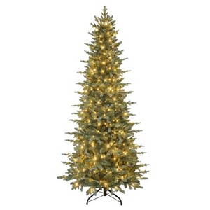 Puleo 7.5' Pre-Lit Slim Lexington Fir Artificial Tree with 350 Dual-Color LED Lights - 1 of 4