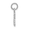 Black Bow Jewelry 14k White Gold Diamond Cut Butterfly Charm, 17mm - 2 of 4