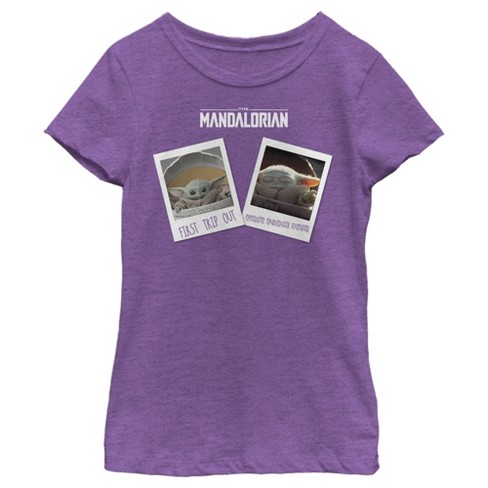 Girl's Star Wars The Mandalorian The Child Polaroids T-shirt : Target