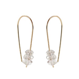 Herkimer Diamond Threader Earrings - 1 of 4