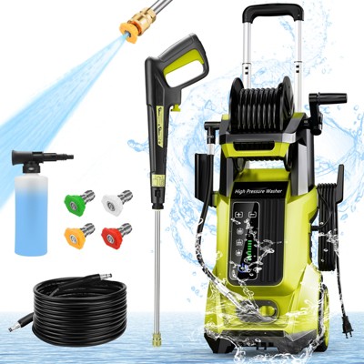 SKONYON 3200PSI 2.4 GPM Electric High Pressure Washer with LED Control and 4 Quick Connect Nozzles