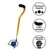 Amber Fight Gear Shotput Retrieving Tool – Adjustable 24–29", Steel, Deep Cup, Foam Grip,Track & Field Use, Yellow, One Size - 4 of 4