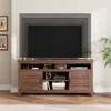 Modern TV Stand for 65 Inch, TV Semi-Open Double Door Cabinet with Adjustable Shelves, Entertainment Center with 8 Storage Compartments for Home - 4 of 4