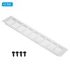 Unique Bargains Aluminum Rectangle with Mounting Screw Cabinet Air Vent Cover 2 Pcs - 3 of 4