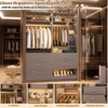 Besiost 48" Closet System with 5 Wood Drawers - 4 of 4