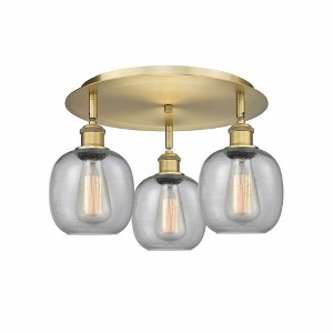 Belfast - 3 Light Flush Mount In Industrial Style-9.5 Inches Tall and 17.75 Inches Wide - 1 of 1