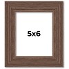 PosterPalooza | 5x6 Wide Barnwood Picture Frame, UV Acrylic, 6 Finishes - Grey, Brown, White, and Black - 2 of 4