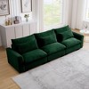 NicBex 122 Inch Deep Seat Corduroy Couch,3 Seater Sofa with 3 Waist Pillows for Living Room,Bedroom,Office,Apartment - 2 of 4
