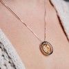 Pavilion Gift Company - Grandma Golden Shadow Crystal - 17"-19" Engraved Rhodium Plated Austrian Element Necklace - Necklaces - 2 of 4