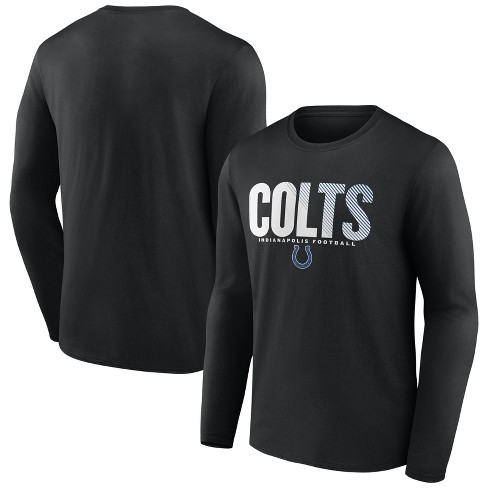 Nfl Indianapolis Colts Men's Transition Black Long Sleeve T-shirt : Target