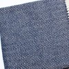 HomeRoots Navy Blue and White Dreamy Soft Herringbone Throw Blanket - 4 of 4