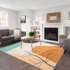 Boho Rug Modern Floral Geometric Abstract Rugs Indoor Accent Rug for Living Room Bedroom - 2 of 4