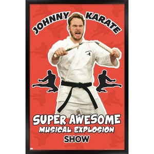 Trends International Parks and Recreation - Johnny Karate Framed Wall Poster Prints - 1 of 4