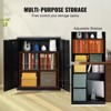 VEVOR Metal Storage Cabinet with 2 Magnetic Doors and 2 Adjustable Shelves, 200 lbs Capacity per Shelf, Locking Steel Storage Cabinet - 4 of 4