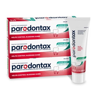 Parodontax Clean Daily Fluoride Anticavity and Antigingivitis Toothpaste - Mint - 3.4oz/3pk - 1 of 4