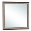 GlasFlength Decorative Wall Mirrors Contemporary Framed Mirror with Rustic Simple Design for Modern Living Spaces, Gray, 32"*2"*40" - 3 of 4