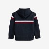 X RAY Boy's Hooded Flannel Lined Full Zip Sweater With Stripes - 2 of 3