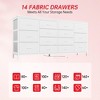 COZONY 14-Drawer Fabric TV Stand, Long Entertainment Center with Storage for Living Room Bedroom Entryway - 4 of 4