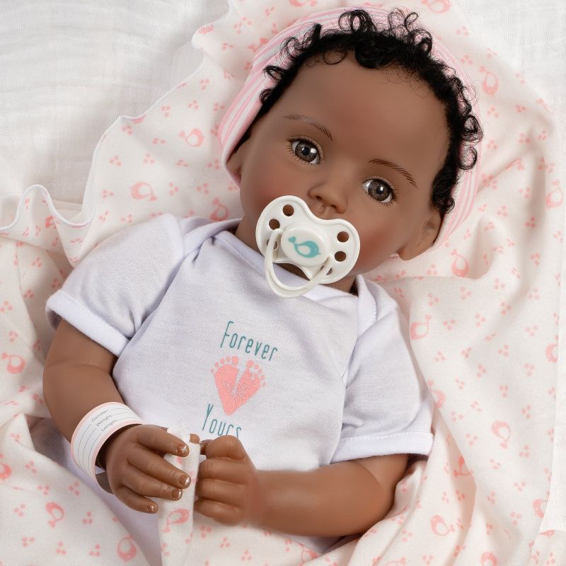Paradise Galleries Realistic Newborn Doll - Forever Yours Beloved, 7-Piece Reborn Doll Gift Set with Magnetic Pacifier, 1 of 11