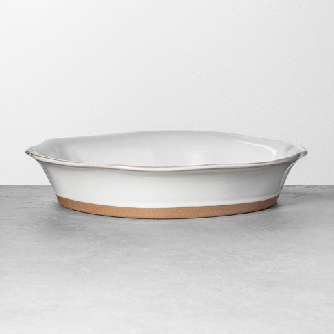 Large Glazed Pie Dish Gray - Hearth & Hand™ with Magnolia - image 1 of 3