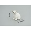 Collectible Wildlife Gifts | Polar Bear Cub, Sitting, Museum Quality, Hand Painted, Rubber Animal, Diorama, Toy,  Gift,  2  Inches.  CH807 BB188 - 3 of 4