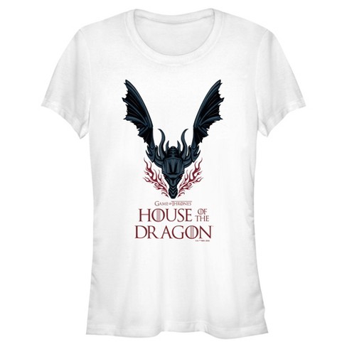 Juniors Womens Game Of Thrones: House Dragon Target Logo Dragon T-shirt Fire-breathing Of : The
