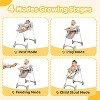 JOYMOR 4 in 1 Folding Baby High Chair for Babies to Toddlers, Infant Eating Foldable Highchair, 4-Position Removeable & Tray, 5-Point Harness - 2 of 4