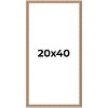 PosterPalooza | Panoramic Deco Brown Picture Frame - UV Acrylic, Foam Board Backing, Hanging Hardware - 2 of 4
