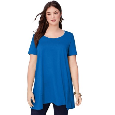 Roaman's Women's Plus Size Scoopneck Swing Ultimate Tunic