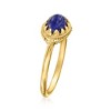 Ross-Simons Italian Lapis Milgrain Ring in 14kt Yellow Gold - 3 of 4