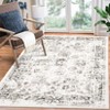 Large Machine Washable Area Rug for Bedroom 8x10 Living Room Vintage Floral Print Stain Resistant Accent Rug Non-Slip Foldable Distressed Carpet - 4 of 4