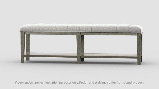 Wixam Tufted Bench Beige/Brown - HOMES: Inside + Out, 2 of 10, play video