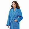 Arus Women's Full Length Turkish Terry Cotton Robe, Shawl Collar Long Bathrobe - 4 of 4