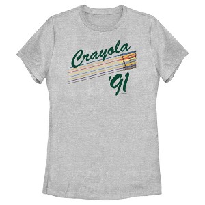 Women's Crayola Retro Colors Logo T-Shirt - 1 of 4