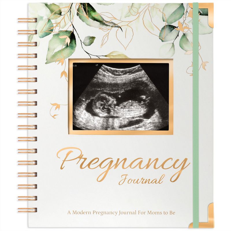KeaBabies Pregnancy Journal, Pregnancy Announcements, 90 Pages Hard Cover Pregnancy Book For Mom To Be Gift, 1 of 11