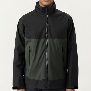 Anna-Kaci Active Men's Lightweight Zip-Up Windbreaker Jacket with High Collar and Zipper Pockets - 1 of 4