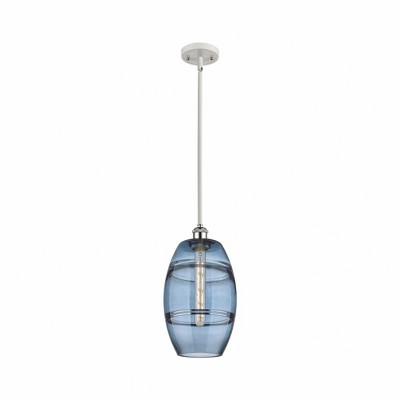 Vaz - 1 Light Stem Hung Mini Pendant In Industrial Style-9.88 Inches Tall and 8 Inches Wide