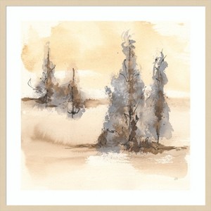 Amanti Art Neutral Treescape II by Chris Paschke Wood Framed Wall Art Print - 1 of 4