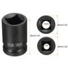 Unique Bargains CR-MO Mechanical Maintenance Metric 4 Point Square Impact Socket Black - 2 of 4