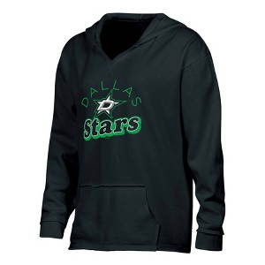 NHL Dallas Stars Women's Dark Fleece Hooded Sweatshirt - 1 of 2