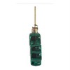 Kurt Adler Noble Gems Glass Ornament for Christmas Tree, Shamrock - 4 of 4