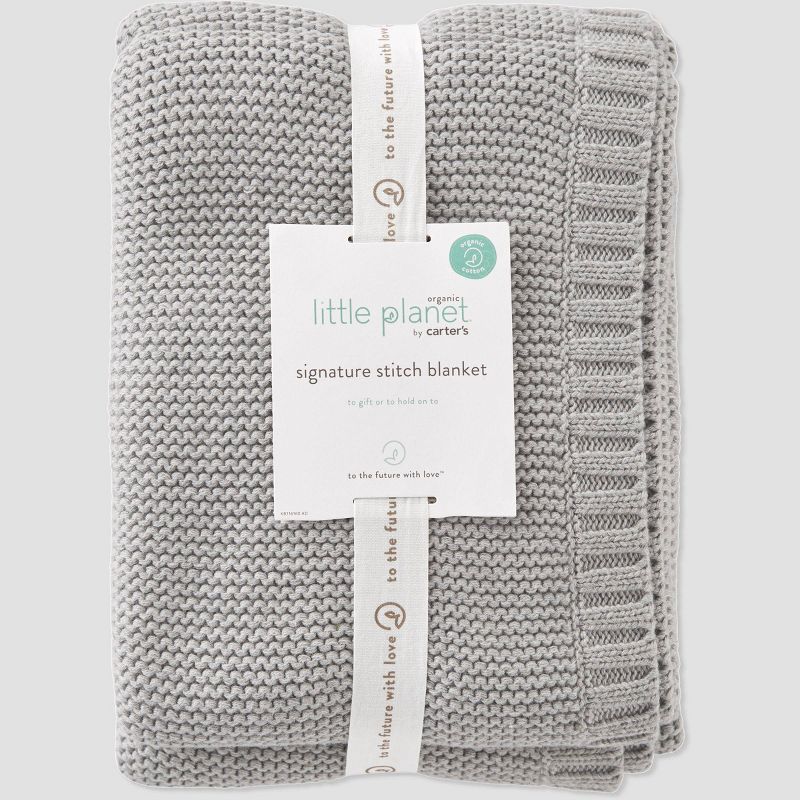 Little Planet by Carter&#39;s Sweater Knit Blanket - Gray, 2 of 4