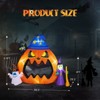 Angel Sar 6.9ft Pumpkin Inflatable Halloween Decoration with LED Lights Outdoor Halloween Decor for Yard Garden Party - 3 of 4