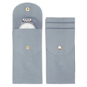 Unique Bargains Thick Velvet Watch Jewelry Storage Bags 5.1" x 2.8" 4 Pcs - 1 of 4