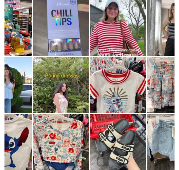 Collage of people showing off their #TargetStyle