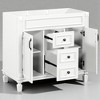 36" Bathroom Vanity Cabinet Without Sink, Freestanding Storage Cabinet with 2 Drawers and Soft-Closing Doors - 2 of 4