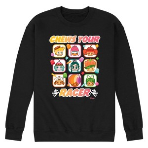 Men's - Disney - Chews Your Racer Graphic Fleece Sweatshirt - 1 of 4