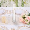 Orieon 6-Pack 12" Tall Hurricane Candle Holders, Clear Glass Cylinders with Taper Candle Sticks for Wedding, Christmas, Party Centerpiece Decor - 4 of 4