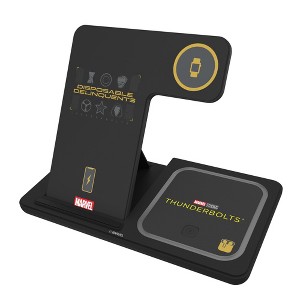 Keyscaper Marvel Thunderbolts Badge 15-Watt 3 in 1 Charging Station - 1 of 4