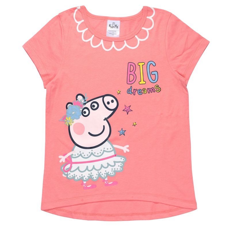 Peppa Pig Girls 3 Pack T-Shirts Toddler , 4 of 8
